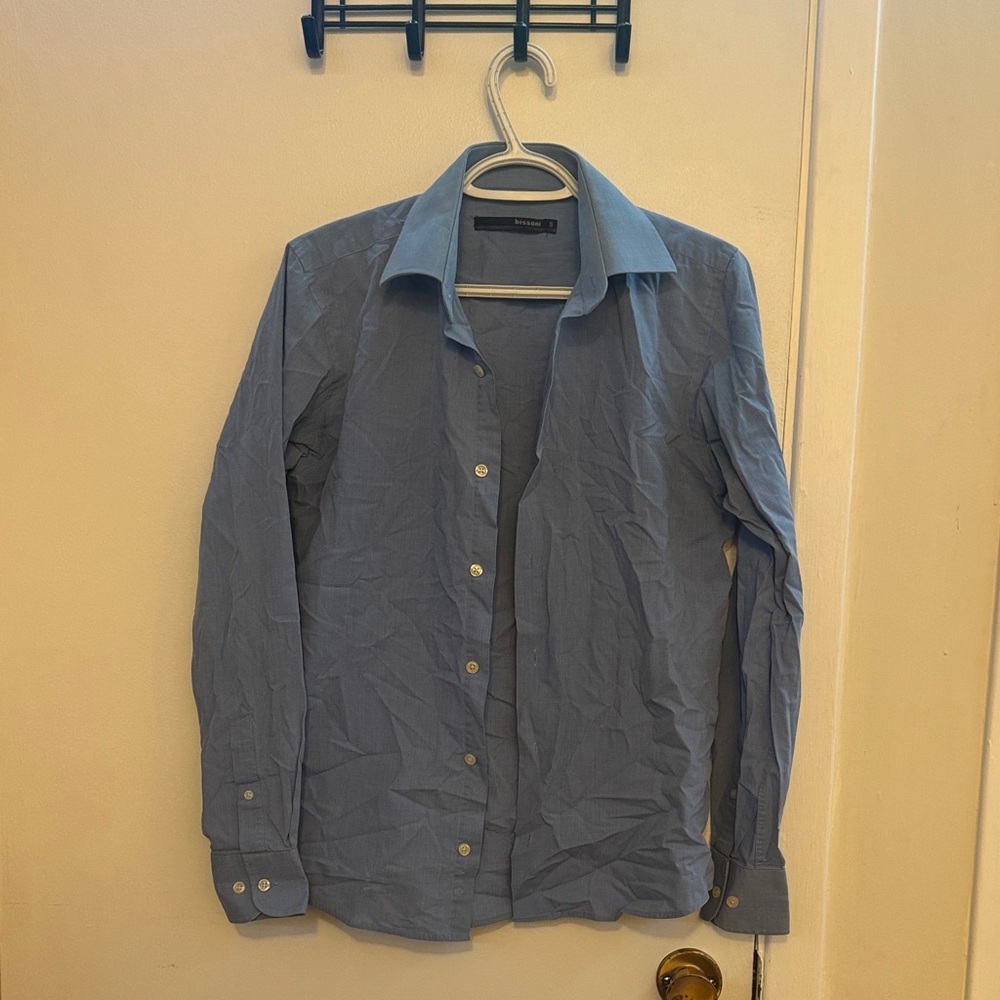 Men's Classic Blue Dress Shirt